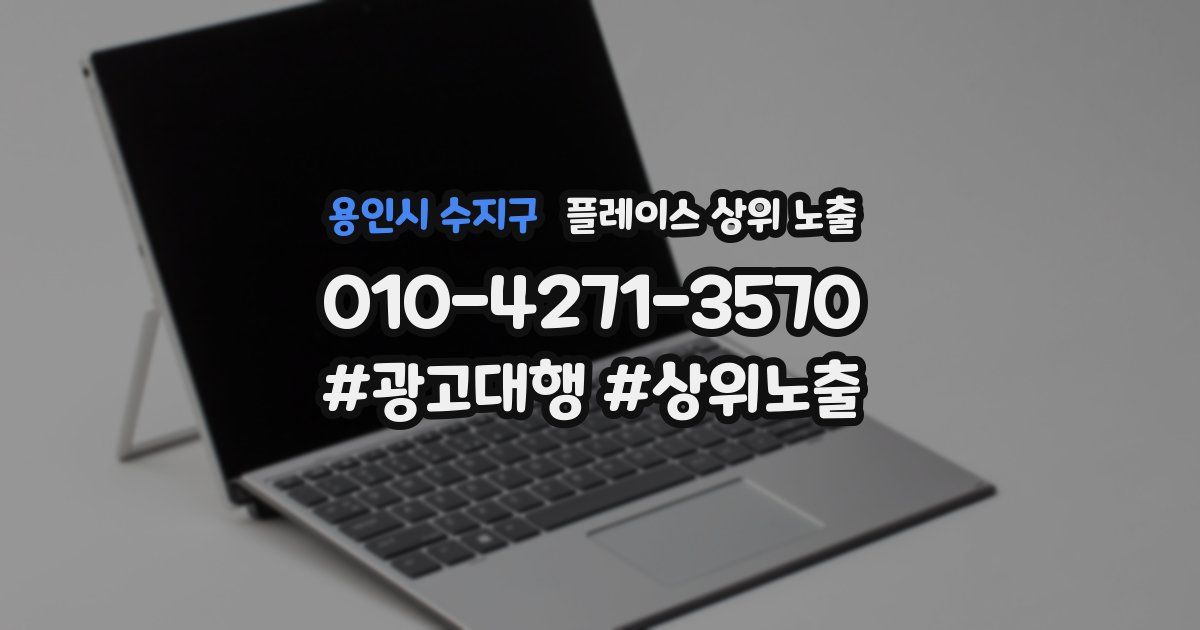 용인시 수지구 플레이스 상위 노출