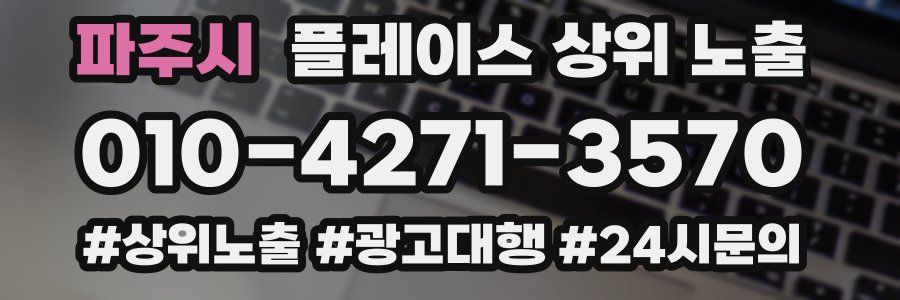 파주시 플레이스 상위 노출