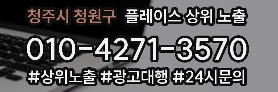 청주시 청원구 플레이스 상위 노출