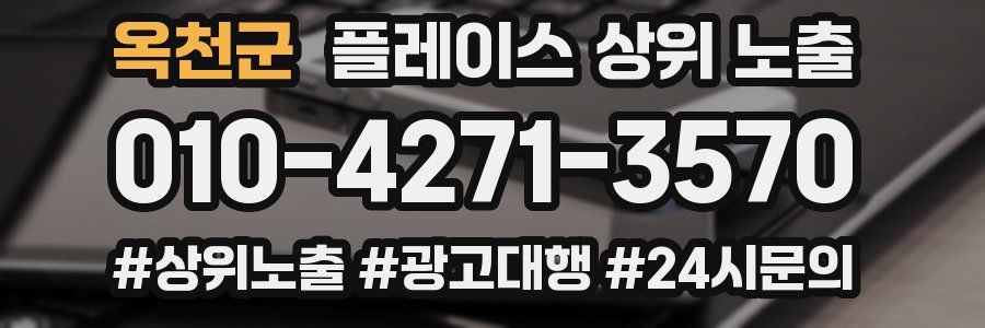 옥천군 플레이스 상위 노출