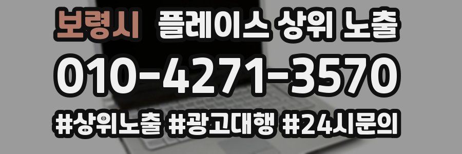 보령시 플레이스 상위 노출