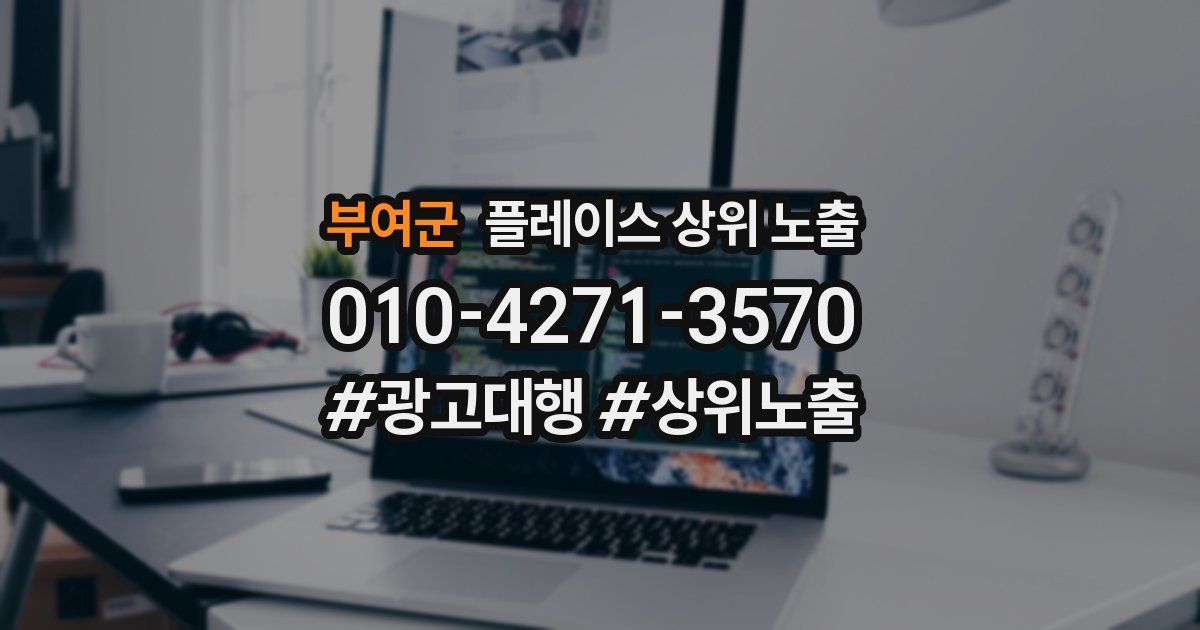 부여군 플레이스 상위 노출