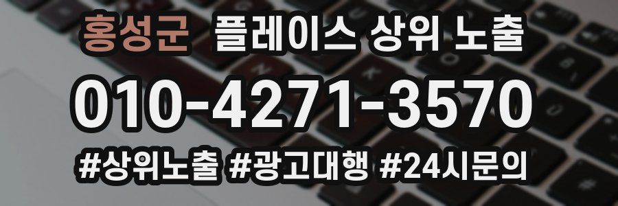 홍성군 플레이스 상위 노출