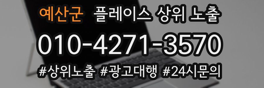 예산군 플레이스 상위 노출