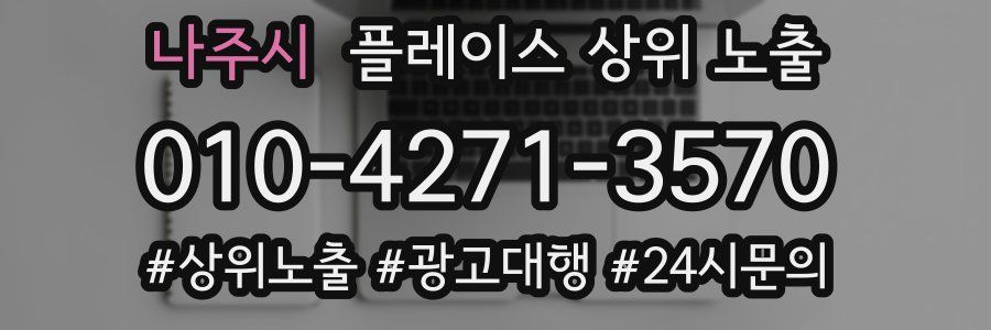 나주시 플레이스 상위 노출
