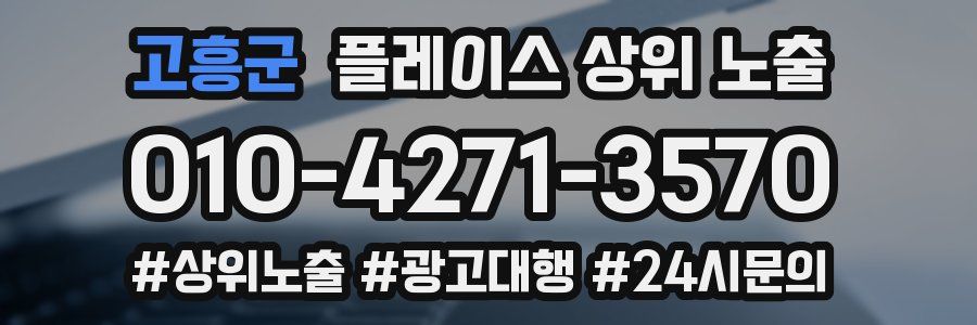 고흥군 플레이스 상위 노출