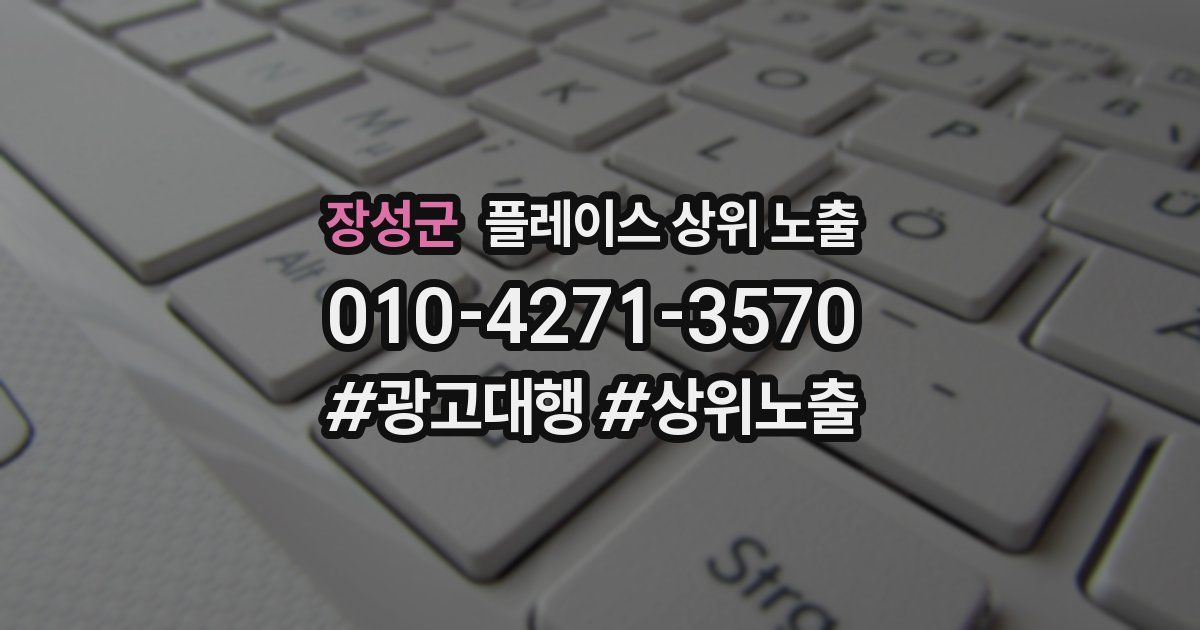 장성군 플레이스 상위 노출