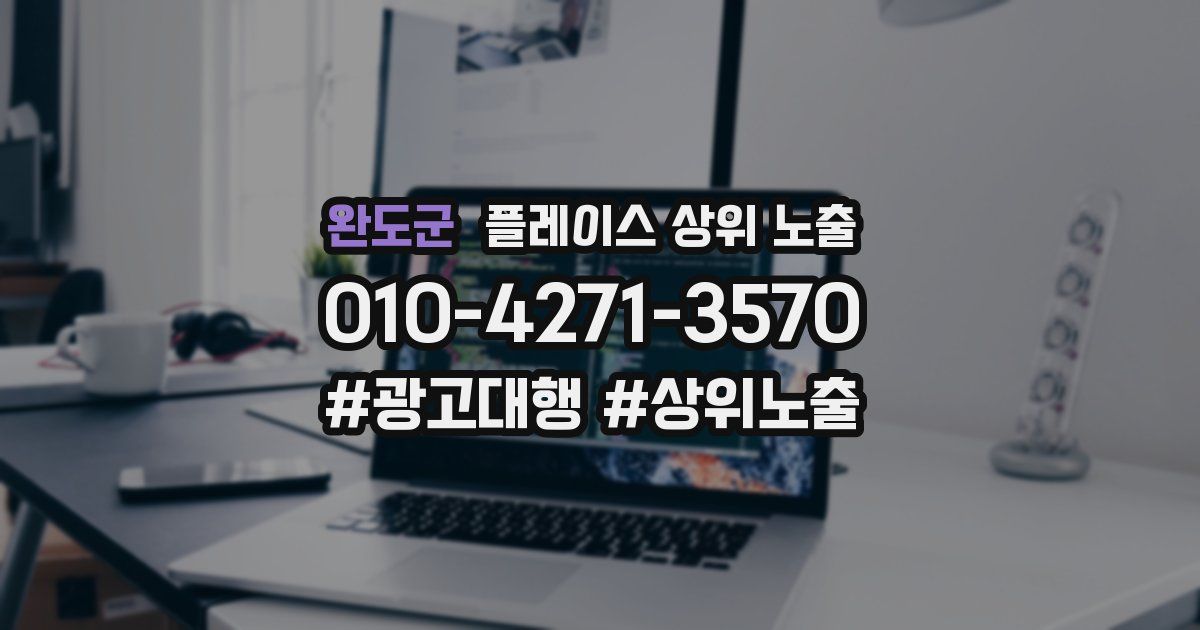 완도군 플레이스 상위 노출