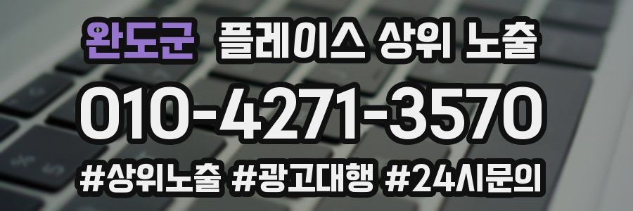완도군 플레이스 상위 노출