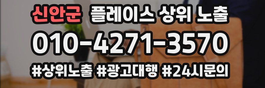 신안군 플레이스 상위 노출