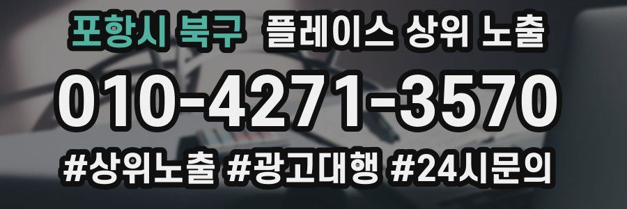 포항시 북구 플레이스 상위 노출