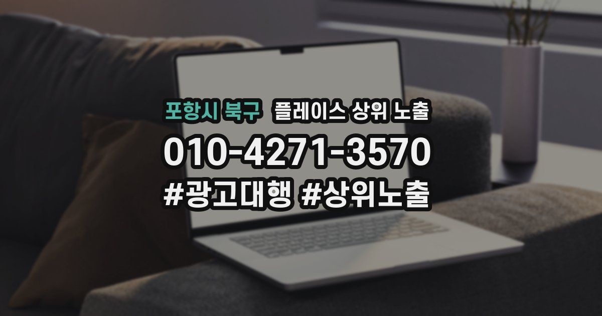 포항시 북구 플레이스 상위 노출