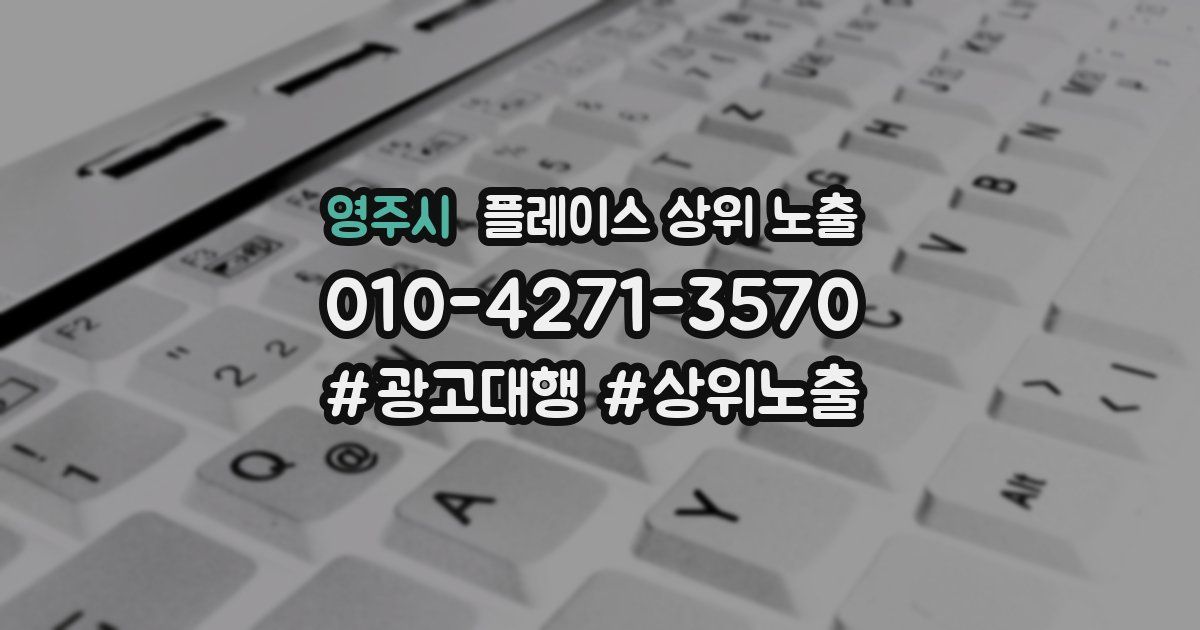 영주시 플레이스 상위 노출