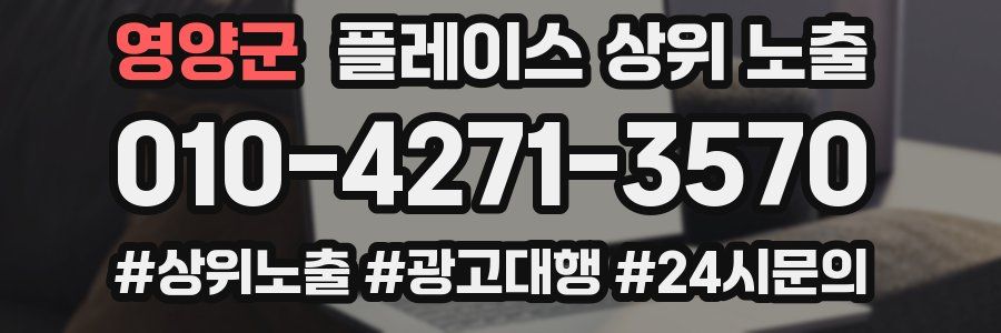 영양군 플레이스 상위 노출