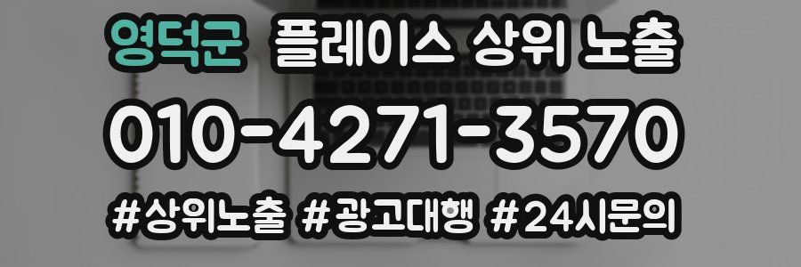 영덕군 플레이스 상위 노출