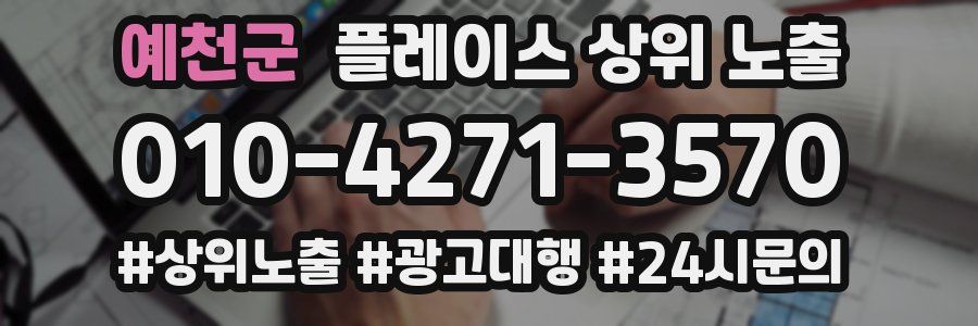 예천군 플레이스 상위 노출
