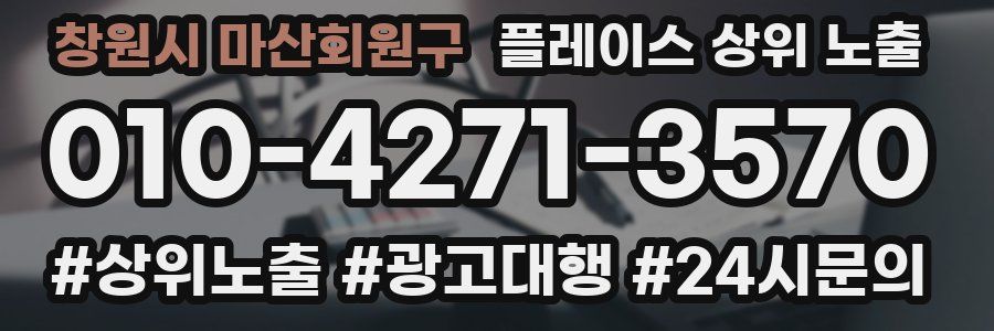 창원시 마산회원구 플레이스 상위 노출
