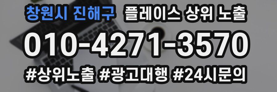 창원시 진해구 플레이스 상위 노출