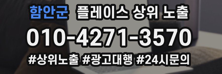함안군 플레이스 상위 노출