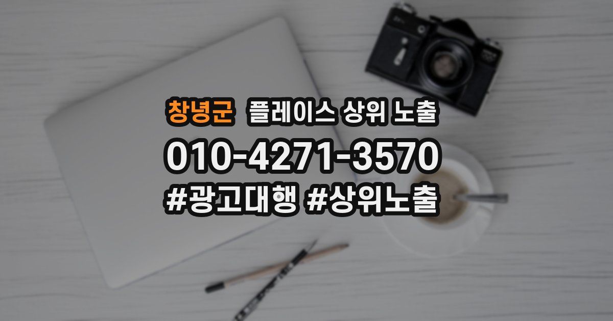 창녕군 플레이스 상위 노출
