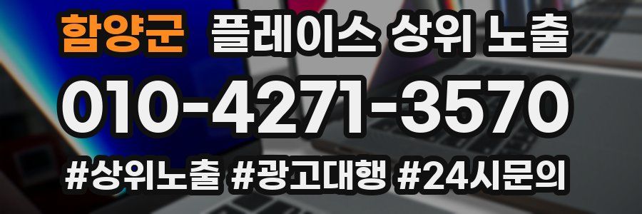 함양군 플레이스 상위 노출
