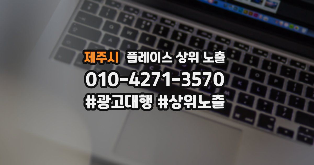 제주시 플레이스 상위 노출