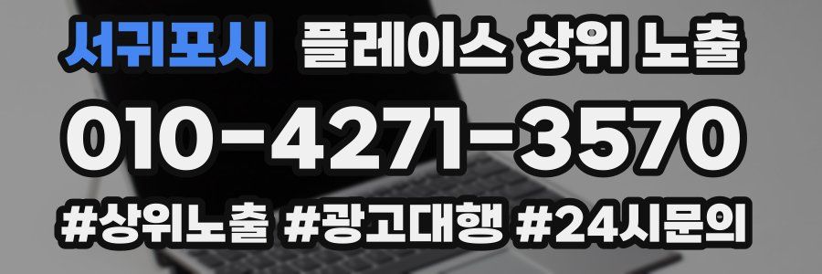 서귀포시 플레이스 상위 노출