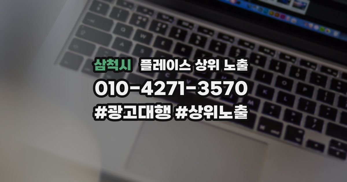 삼척시 플레이스 상위 노출