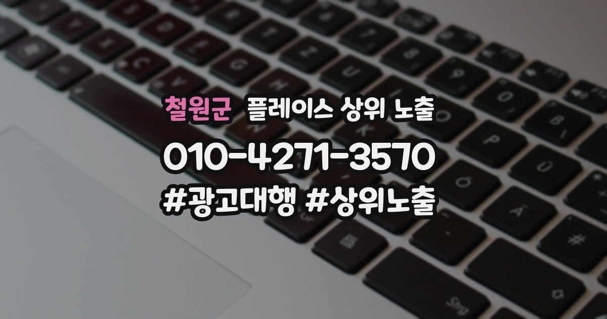 철원군 플레이스 상위 노출