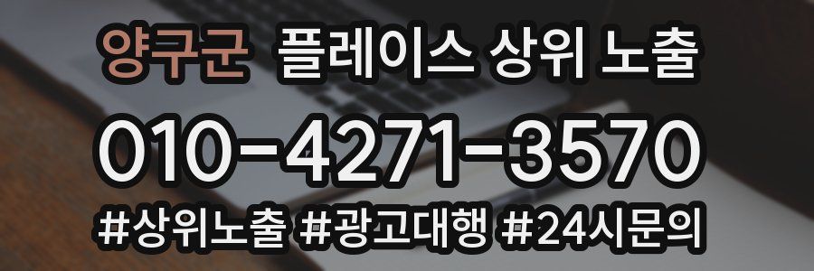 양구군 플레이스 상위 노출