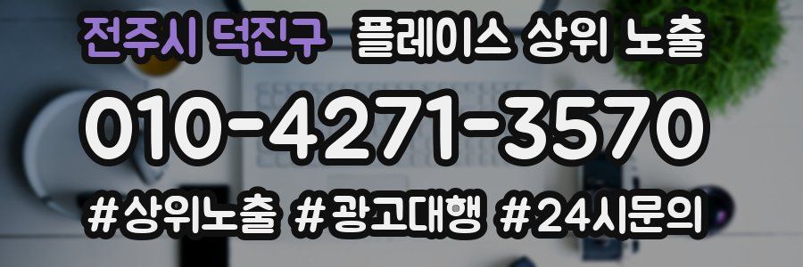 전주시 덕진구 플레이스 상위 노출