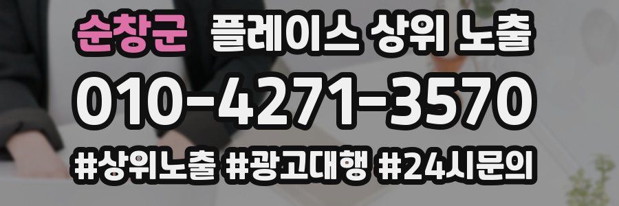 순창군 플레이스 상위 노출