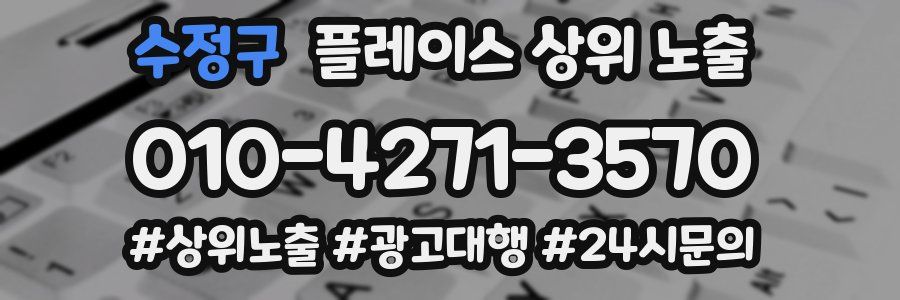 수정구 플레이스 상위 노출