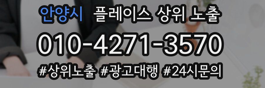 안양시 플레이스 상위 노출
