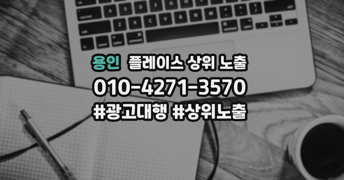 용인 플레이스 상위 노출