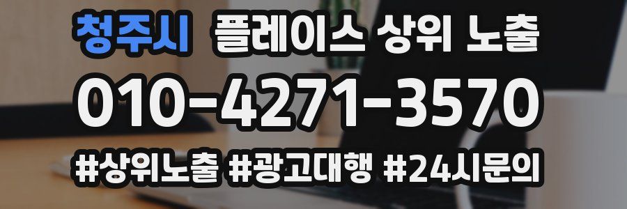 청주시 플레이스 상위 노출