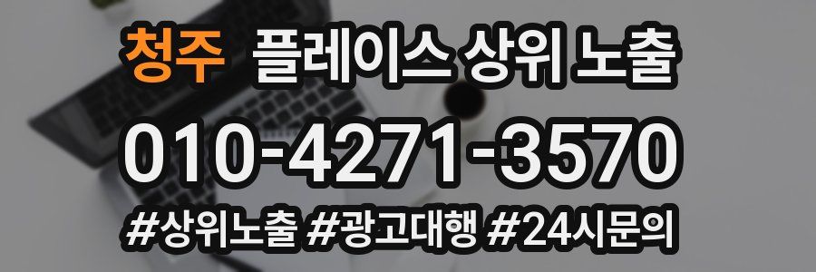 청주 플레이스 상위 노출
