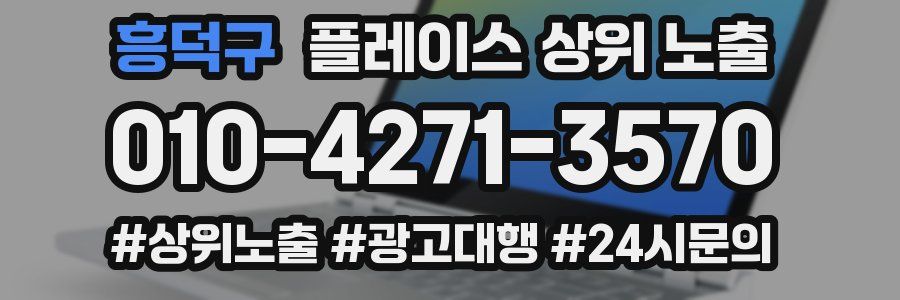 흥덕구 플레이스 상위 노출
