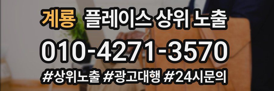 계룡 플레이스 상위 노출