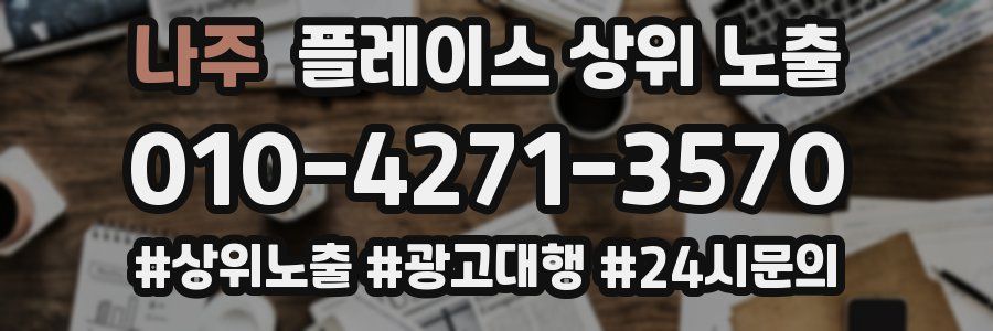 나주 플레이스 상위 노출