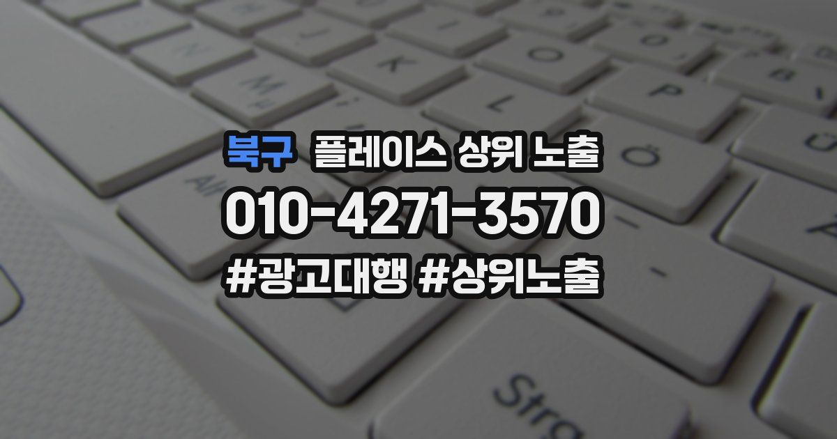 북구 플레이스 상위 노출