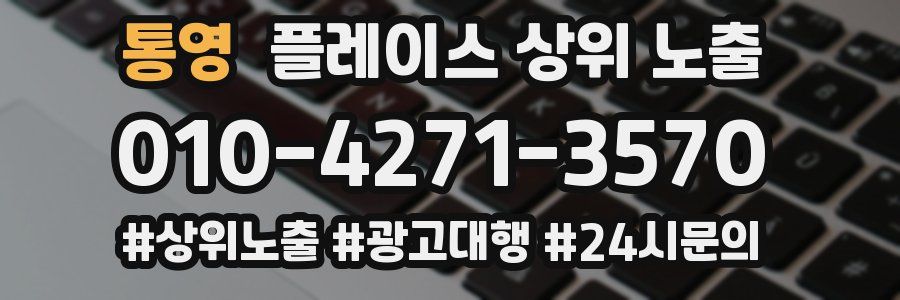 통영 플레이스 상위 노출