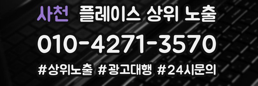 사천 플레이스 상위 노출