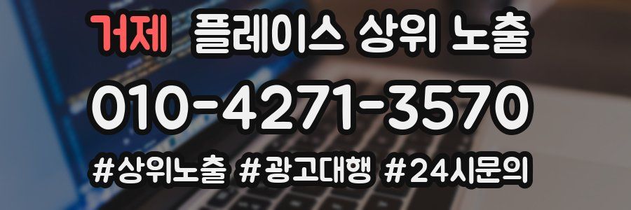 거제 플레이스 상위 노출