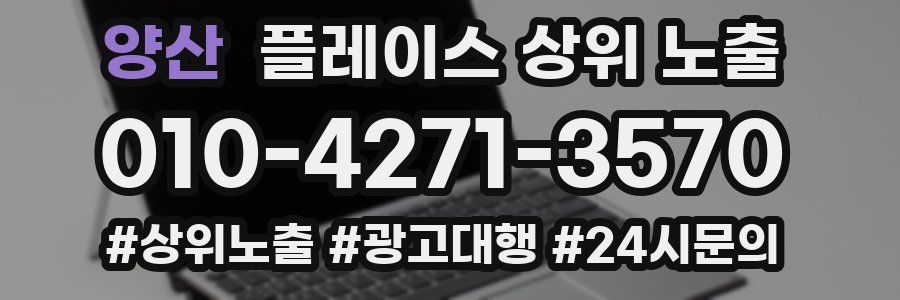 양산 플레이스 상위 노출