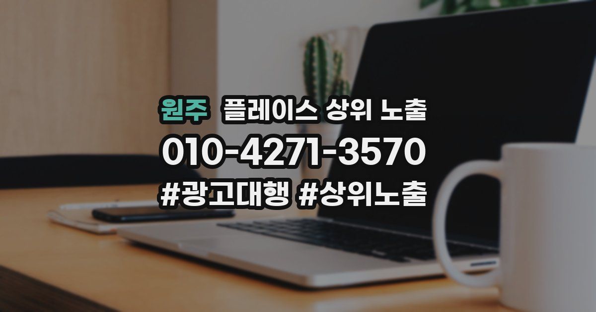 원주 플레이스 상위 노출