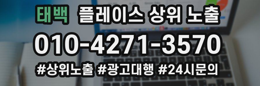 태백 플레이스 상위 노출