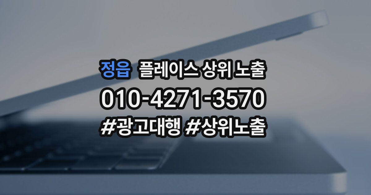 정읍 플레이스 상위 노출