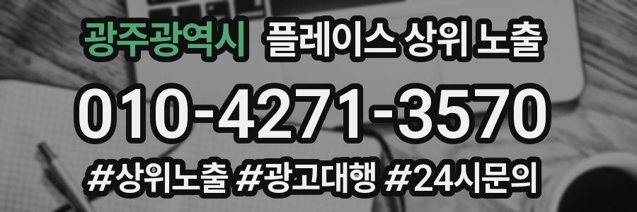광주광역시 플레이스 상위 노출