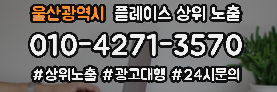 울산광역시 플레이스 상위 노출